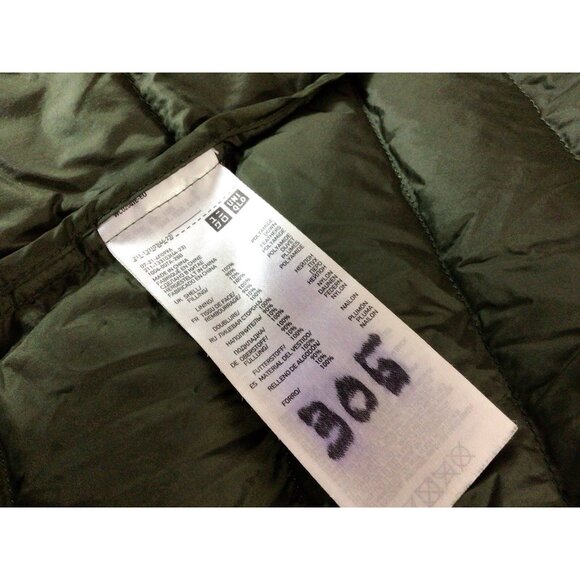 Uniqlo Ultra Light Down Jacket Green Packable Puffer Coat Winter Womens Small - Picture 5 of 7